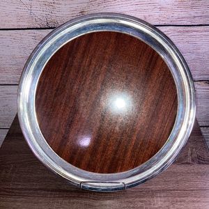 VINTAGE F.B. ROGERS SILVER COMPANY ROUND SILVERPLATE 14.25”
